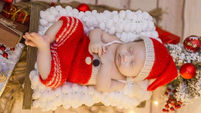 Nón Noel len dành cho trẻ sơ sinh